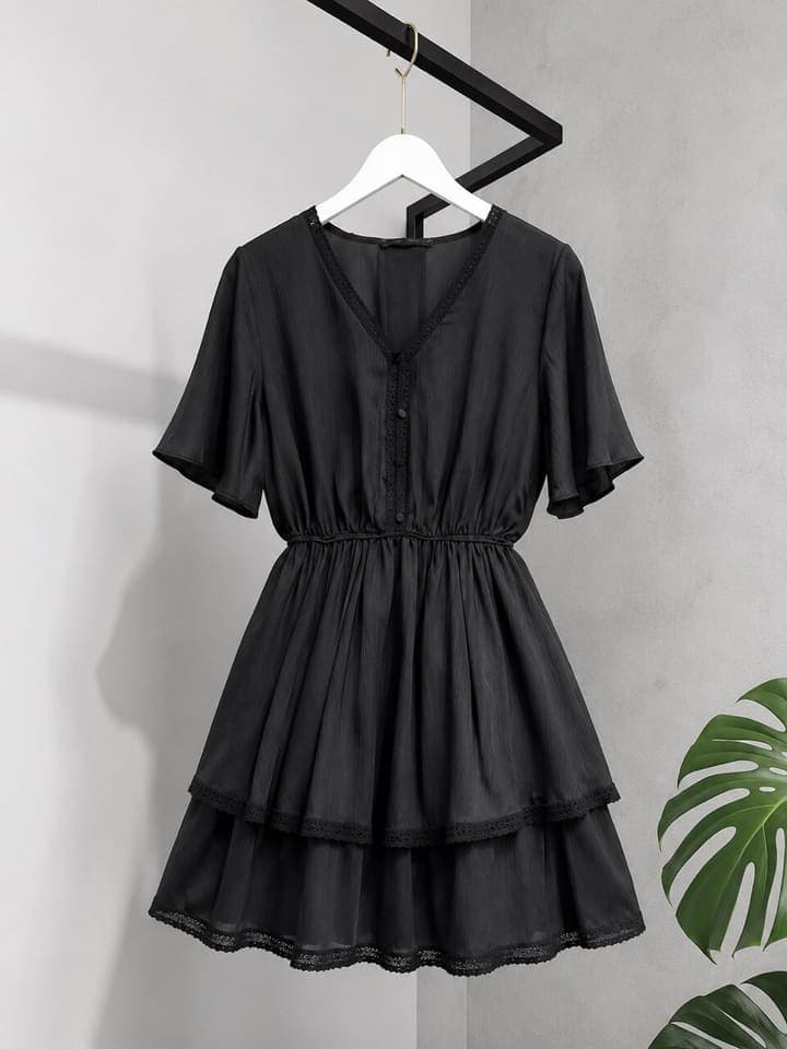 Платье Flow fashion 0334 рюши