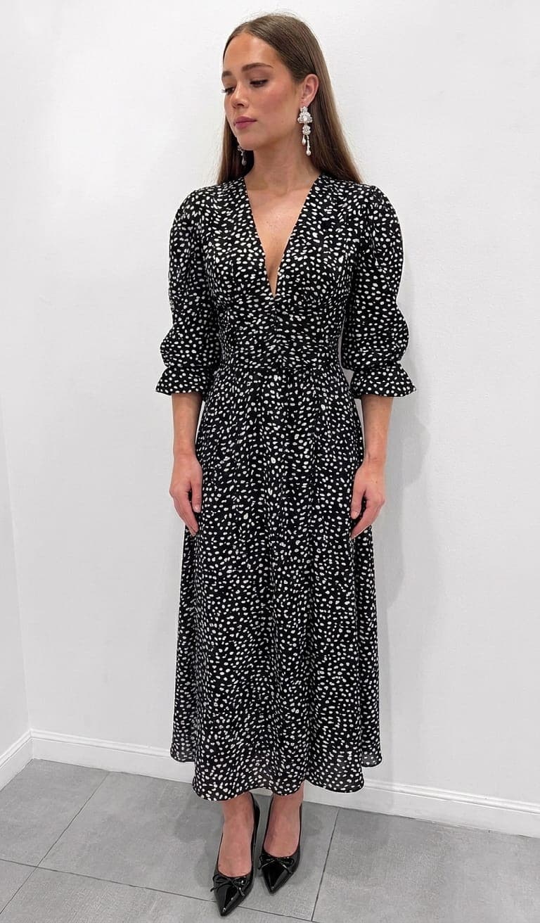 Платье Aiza dress 63852 в горошек