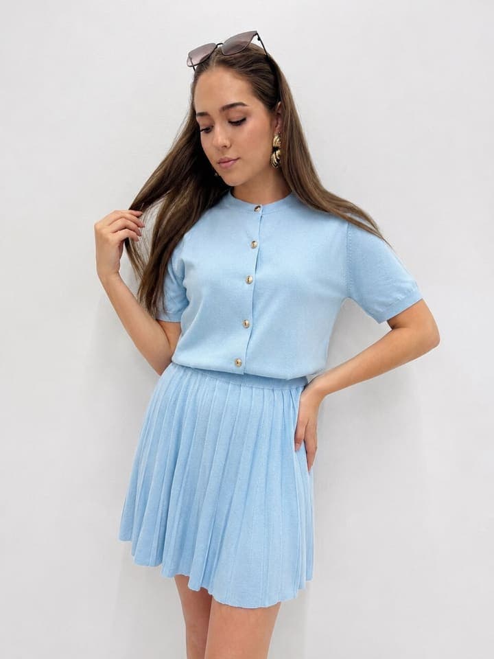Костюм с юбкой Miss Diva 2326 с кардиганом