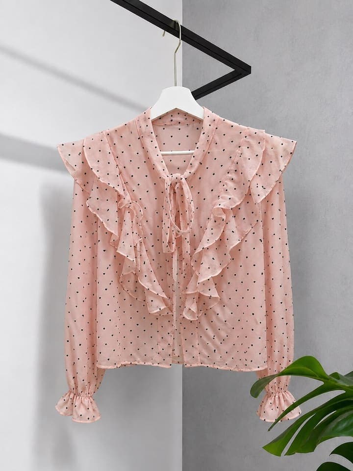 Блузка Fashion 9851 рюши пуговки