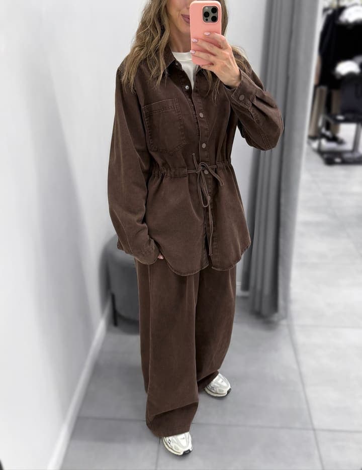 Костюм с брюками KangBrilliant 6185 denim с рубашкой