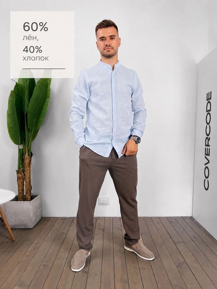 Рубашка Figo 183999 лён