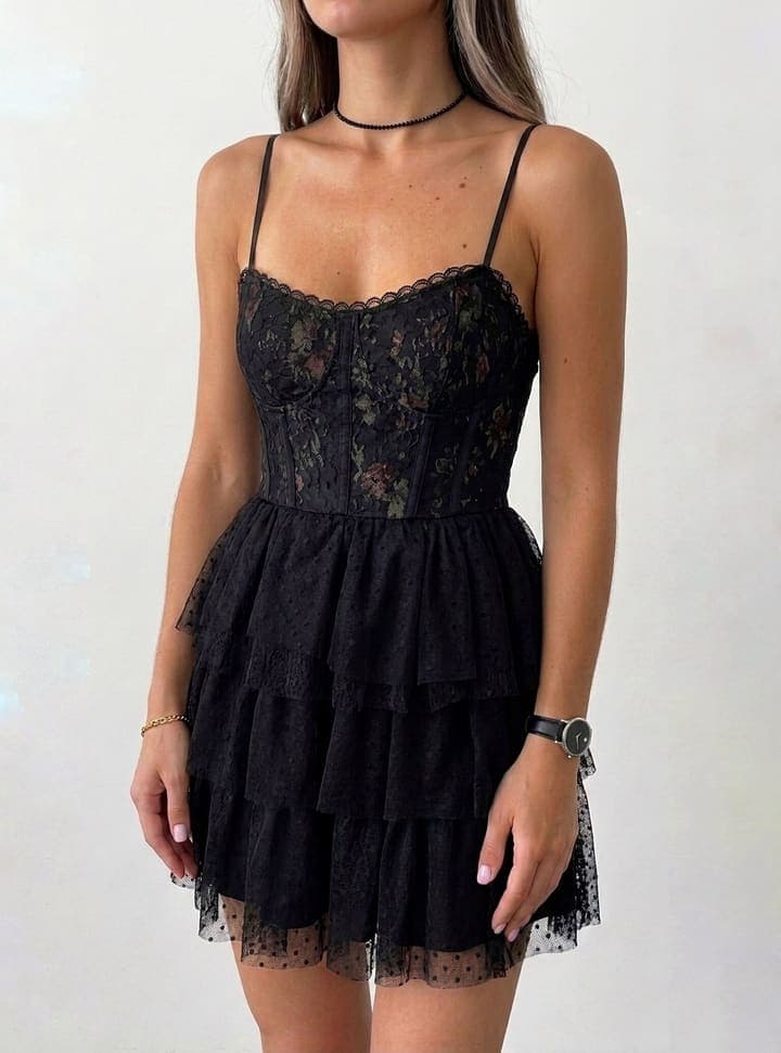 Платье ZDamshop 534 на брителях мини