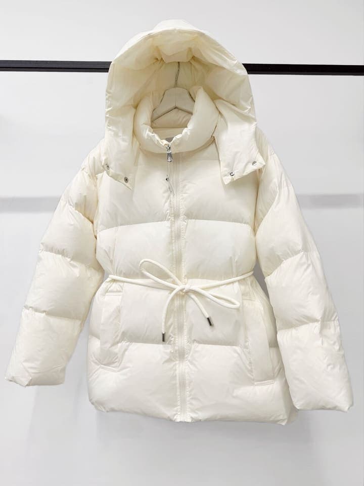 Куртка W 6031 дутая с поясом