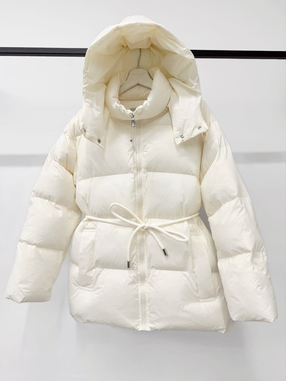 Куртка W 6031 дутая с поясом