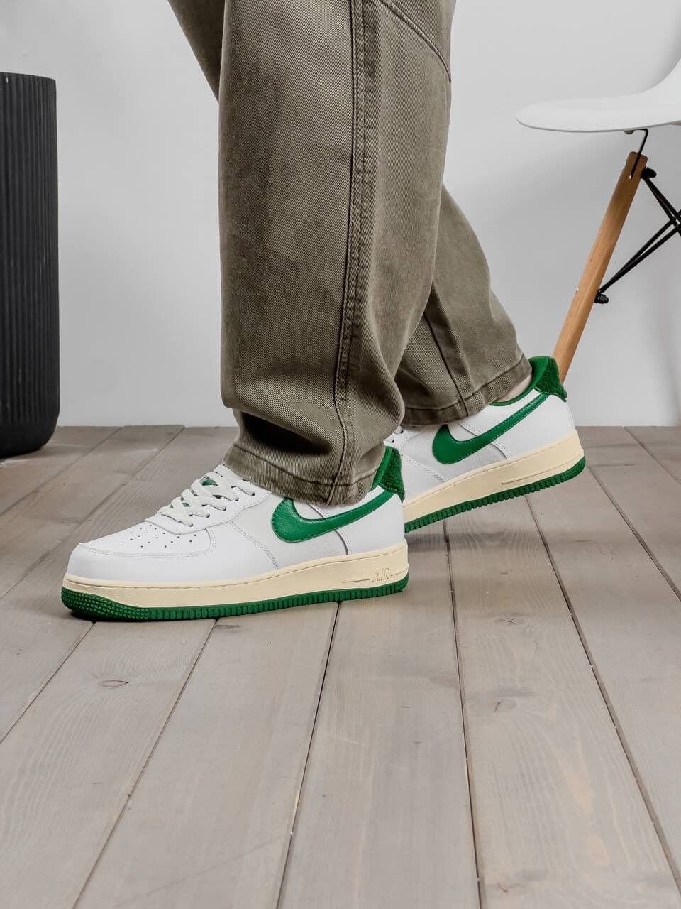 Кроссовки Nike AF DO131 белый-зеленый текстиль